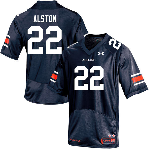 Auburn Tigers Men's Damari Alston #22 Navy Under Armour Stitched College 2022 NCAA Authentic Football Jersey PED8274WS